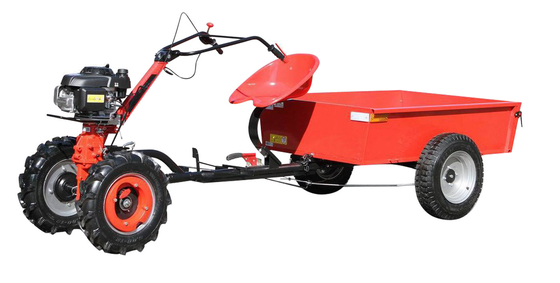 125Kg 4 Wheel Garden Tiller Machine Single Axle 400Kg Load Traktor Kecil Rotary Tiller