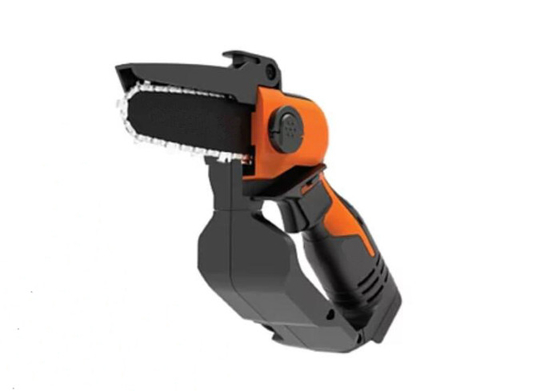 20V 5 &quot;Lithium Hand Held Battery Chainsaw Garden Alat Listrik Dengan Saklar Kunci Ganda
