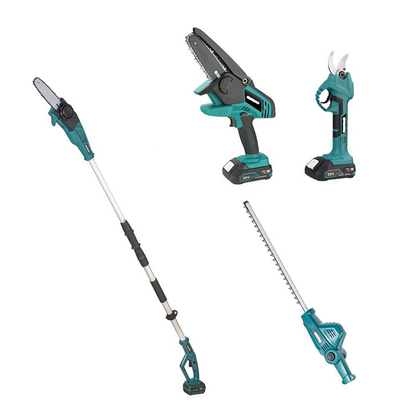 8 10 Inches Long Arm Garden Electric Chainsaw 120V 8Ah Moto Untuk Cabang Taman