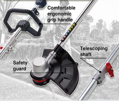 8500rpm Mesin Pemotong Rumput Ringan Dengan Mesin Pemotong Sikat Baterai 4 Tak