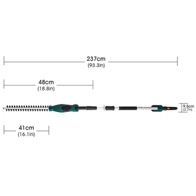 550w 450mm Long Reach Long Pole Hedge Trimmer Pruner Untuk Cabang Pohon