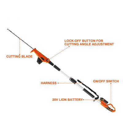6.5KG Ringan Jangka Panjang Listrik Pemotong Hedge Pemotong Teleskopik Hedge Shears