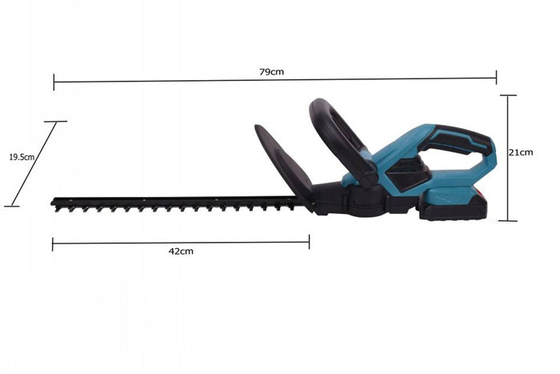 20V Protable Rechargeable Hedge Trimmer 1750r/Min Tree Handheld Cordless Double Action Blade