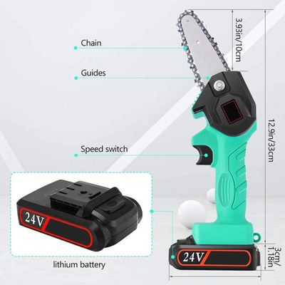 OEM 500W Baterai Cordless Compact Mobile Hand Held Rechargeable Chain Saw Mill