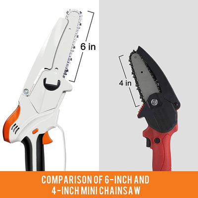 10 Inch Brushless Motor Cordless Portable Chain Saw Machine Untuk Pemotong Kayu