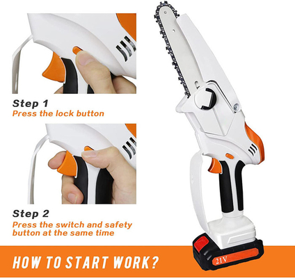 10 Inch Brushless Motor Cordless Portable Chain Saw Machine Untuk Pemotong Kayu