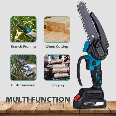550W 12m / S Gergaji Tanpa Kabel Genggam Portabel Dengan Baterai Dan Pengisi Daya