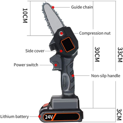 6in 21V Mini Baterai Kecil Mesin Gergaji Genggam Pabrik Pemotong Kayu Lithium Prunner