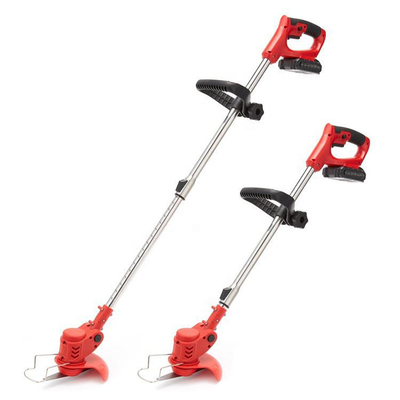 24V 450w Lithium Commercial Electric Lawn Mower Telescopic Hand Held Grass Cutting Machine