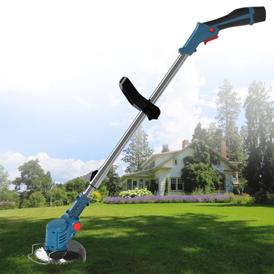 850W 24V Cordless Grass Brush Trimmer Dengan Swing Plastic Blade Untuk Pekerjaan Taman