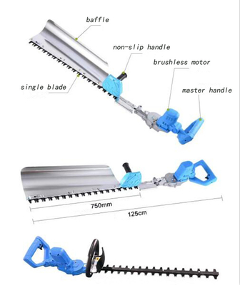 2.5Ah 20V Daya Baterai Fleksibel Brushless Cordless Hedge Trimmer Dengan Efisiensi Tinggi